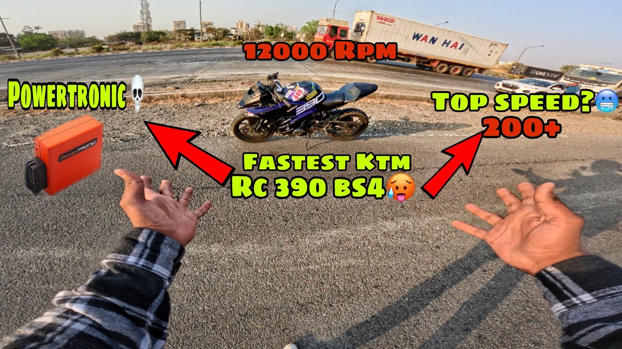 Unlocked 12000 RPM In Ktm Rc 390 Bs4🥵|| Top Speed Test Of All Gear💀|| @therealbiker