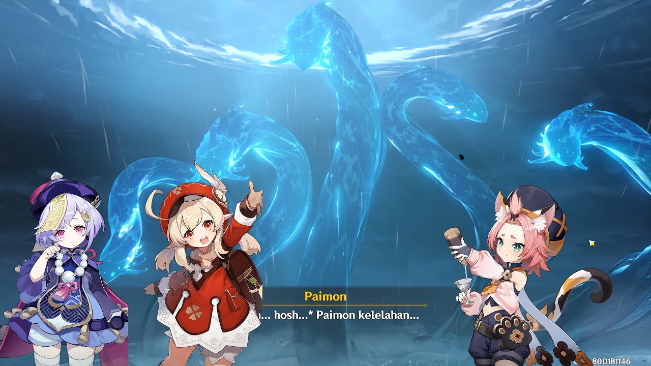 Loli Squad vs Osial (Story) - Qiqi Klee Diona ft. Xingqiu | Genshin Impact