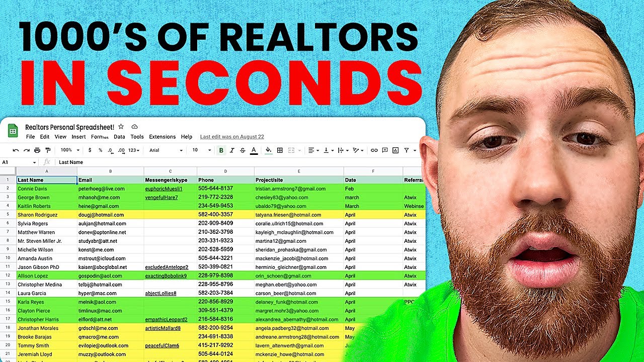 How To Pull Phone Numbers And Email Lists Of Realtors