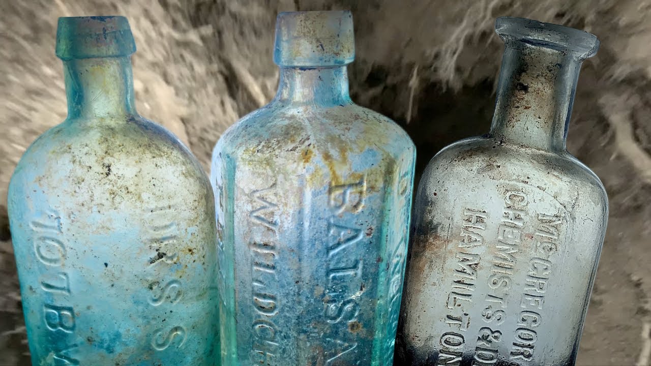 1840s Privy Bottle Dig!! Open Pontil Bottle Found!!