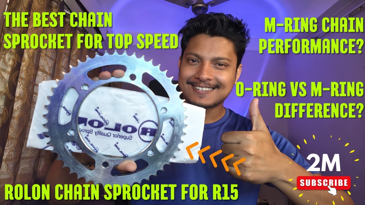 ROLON M Ring Chain Sprocket Kit More Speed Less Friction & Ultimate Durability 🔥🏍️ better than brass