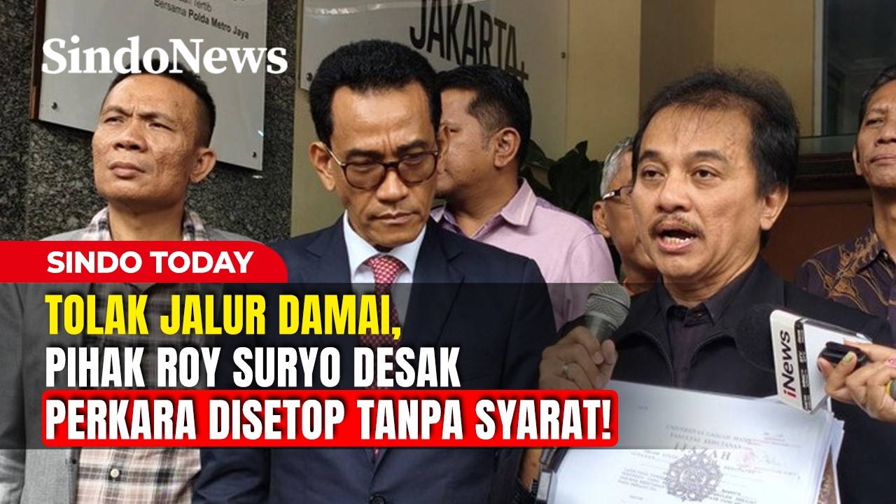 Tolak Jalur Damai, Pihak Roy Suryo Desak Perkara Disetop Tanpa Syarat! | Sindo Today | 14/02