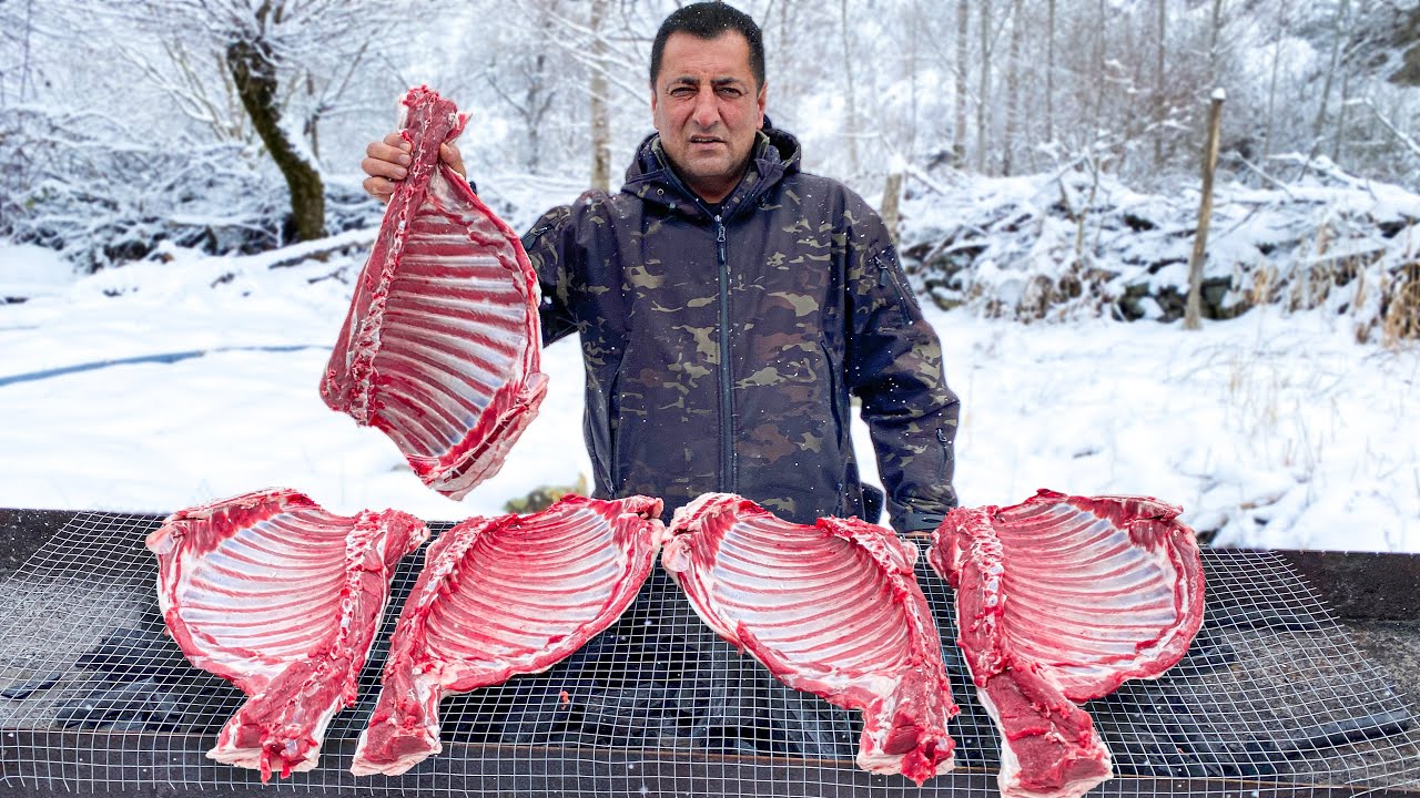 🥩ИДЕАЛЬНЫЙ КЕБАБ ИЗ ЦЕЛОГО БАРАНА! ХРУСТЯЩИЕ РЕБРЫШКИ НА КОСТРЕ🔥 ДЛЯ НАСТОЯЩИХ МУЖЧИН