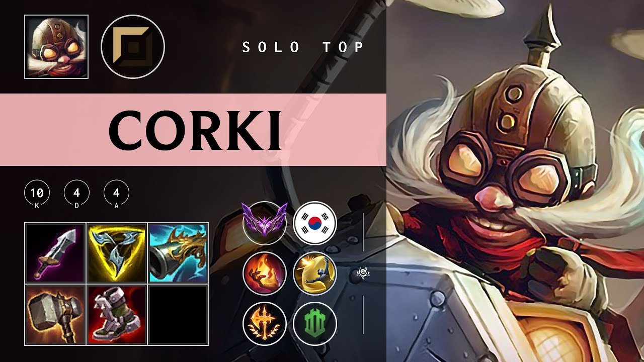 Corki Top vs Fiora - KR Master Patch 25.24