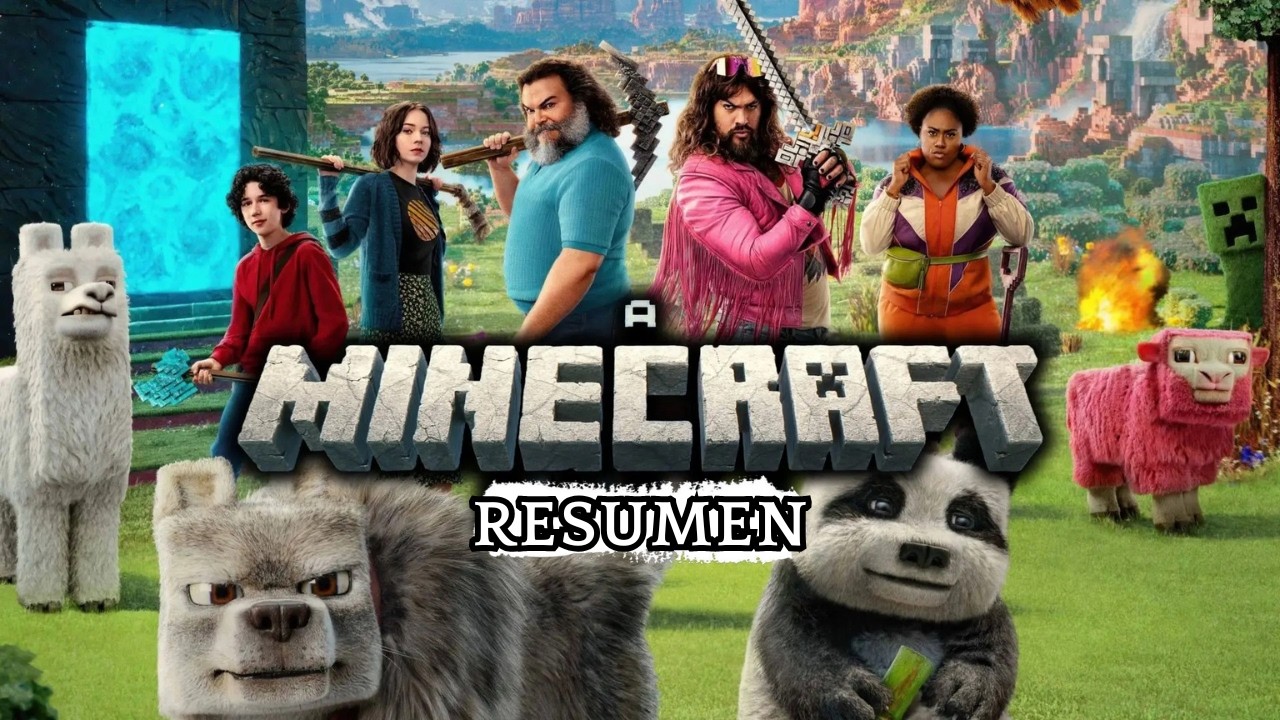 Jack Black atrapado dentro de un videojuego de bloques | Minecraft (2025)