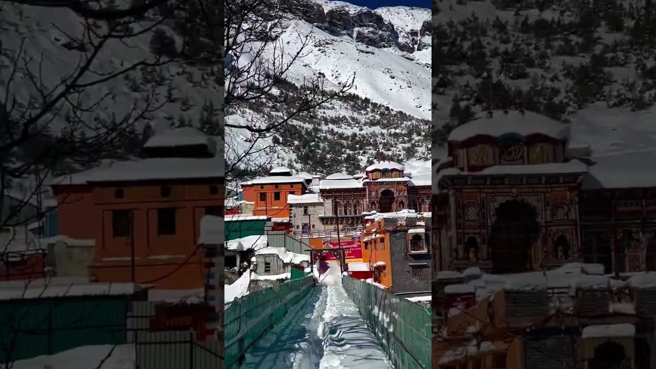 बद्रीनाथ जी के सबसे सुन्दर दर्शन | badrinath temple live darshan | badrinath dham snowfall