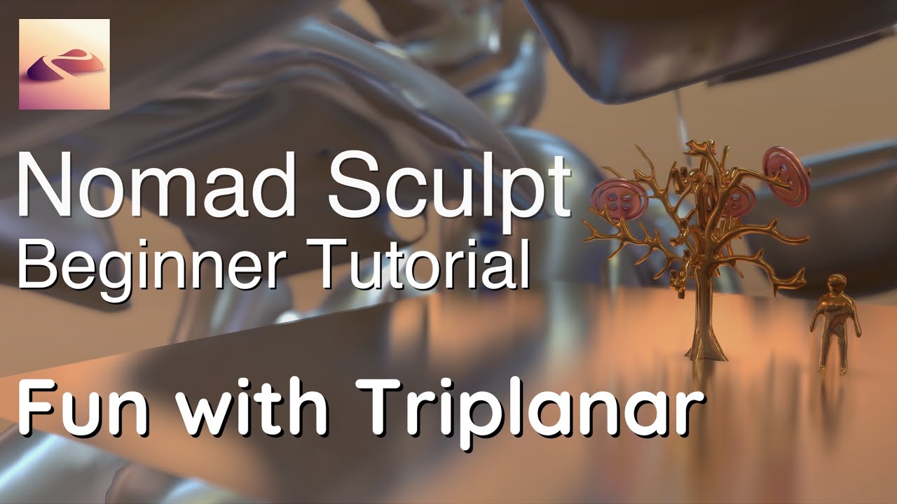 Nomad Sculpt Beginner Tutorial - Sculpting with Triplanar