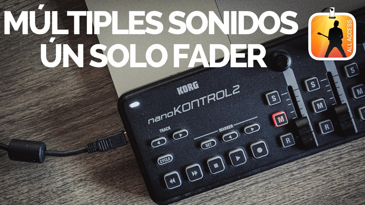 Usa múltiples sonidos con un solo fader en el nanoKONTROL2 | Tutorial