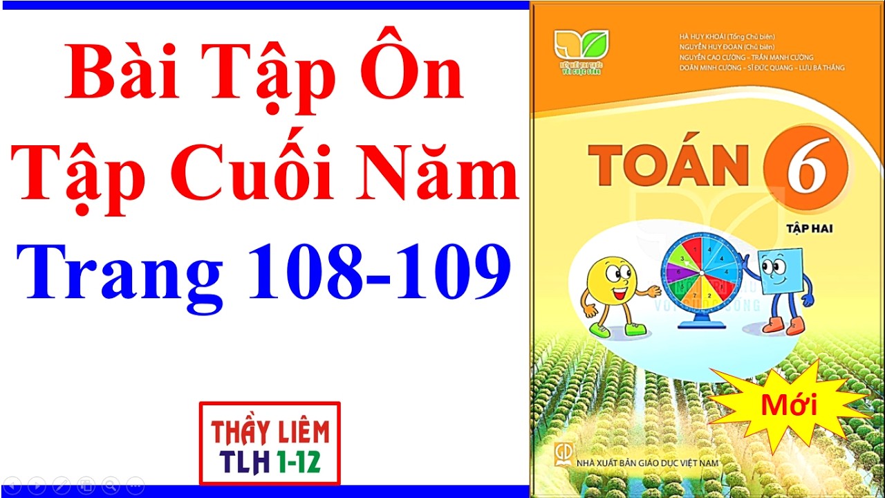 Toán Lớp 6 | Bài Tập Ôn Tập Cuối Năm | Trang 108 - 109 | Kết Nối Tri Thức | Số Và Đại Số | Mới