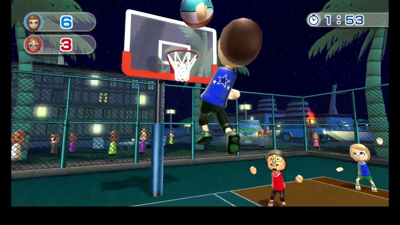 Wii Sports Resort  -  Basketball Tuuli Vs. Siobhán