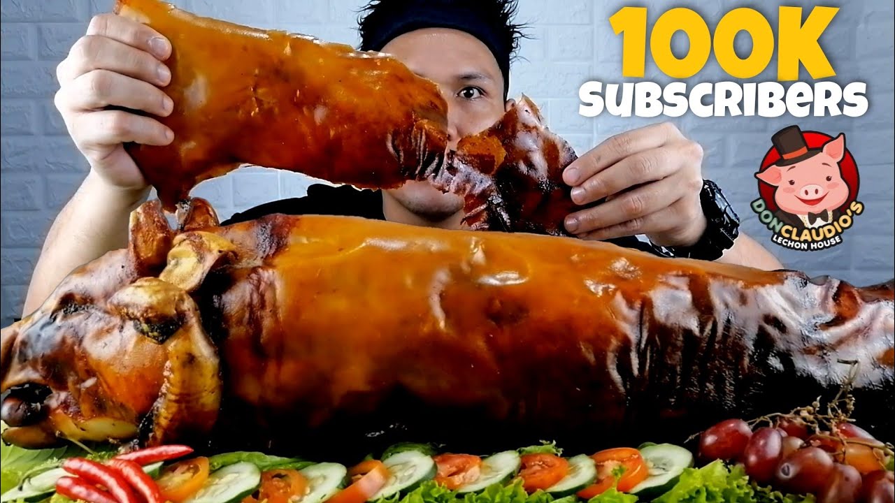 ONE WHOLE LECHON BABOY MUKBANG | 100K CELEBRATION | DON CLAUDIO'S LECHON HOUSE | @biocofoodtrip3362