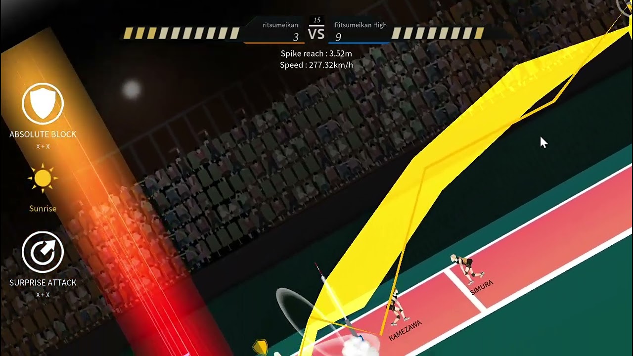 Nishikawa destroys me LOL ( The Spike Volleyball PC )