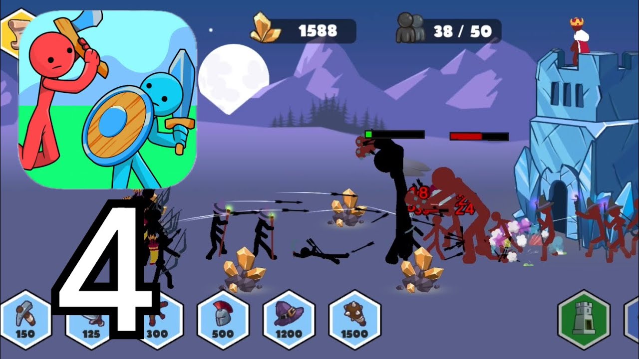 Stick man Clan : Gameplay Walkthrough Part 4 (IOS,Android)