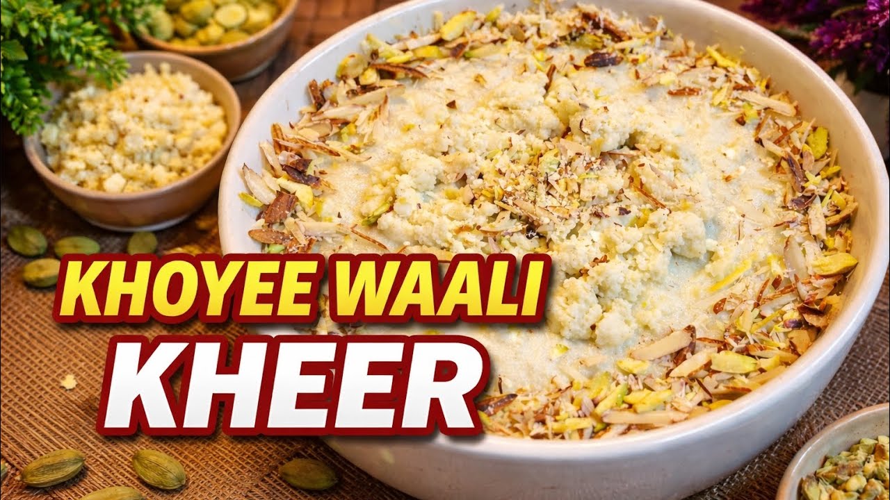 - Khoye Wali Kheer Recipe 😍 | Shahi Eid Special Dessert (1 KG Milk) ✨️