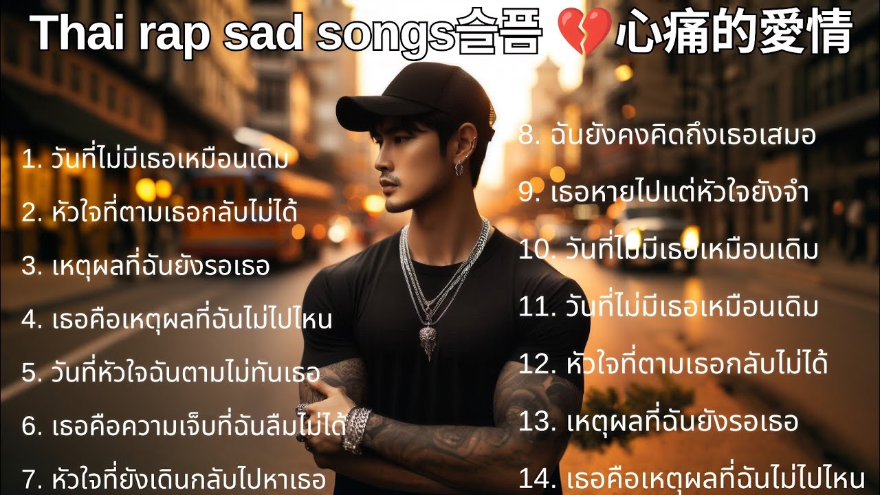 💔รวมเพลงแร็พเศร้าเสียใจ Thai Sad Rap songs 2025 |52| Emotional Thai Rap | Rap | 태국 슬픈 랩 노래💔泰國悲傷饒舌歌曲