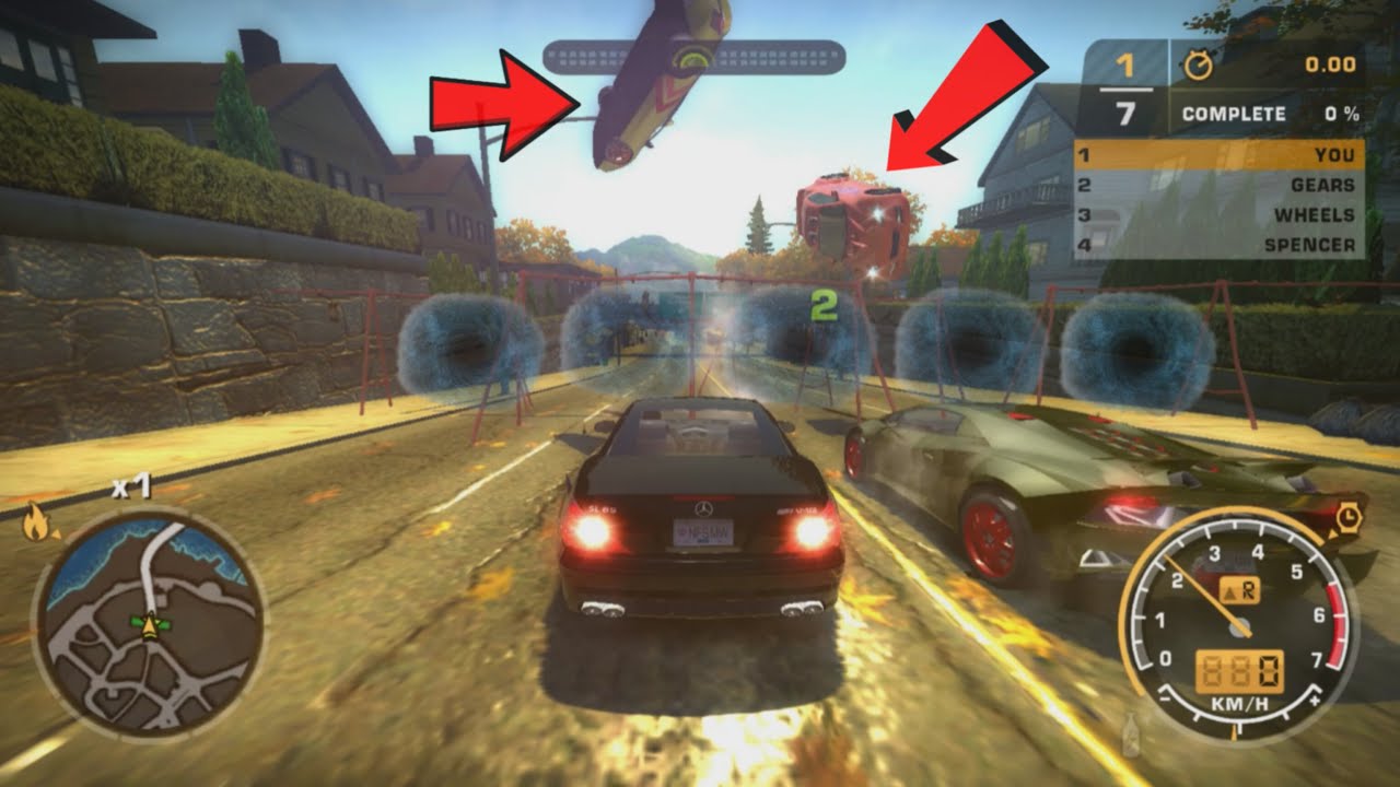 Scary secrets of Need For Speed Most Wanted - Black hole at the beginning of the race!☠