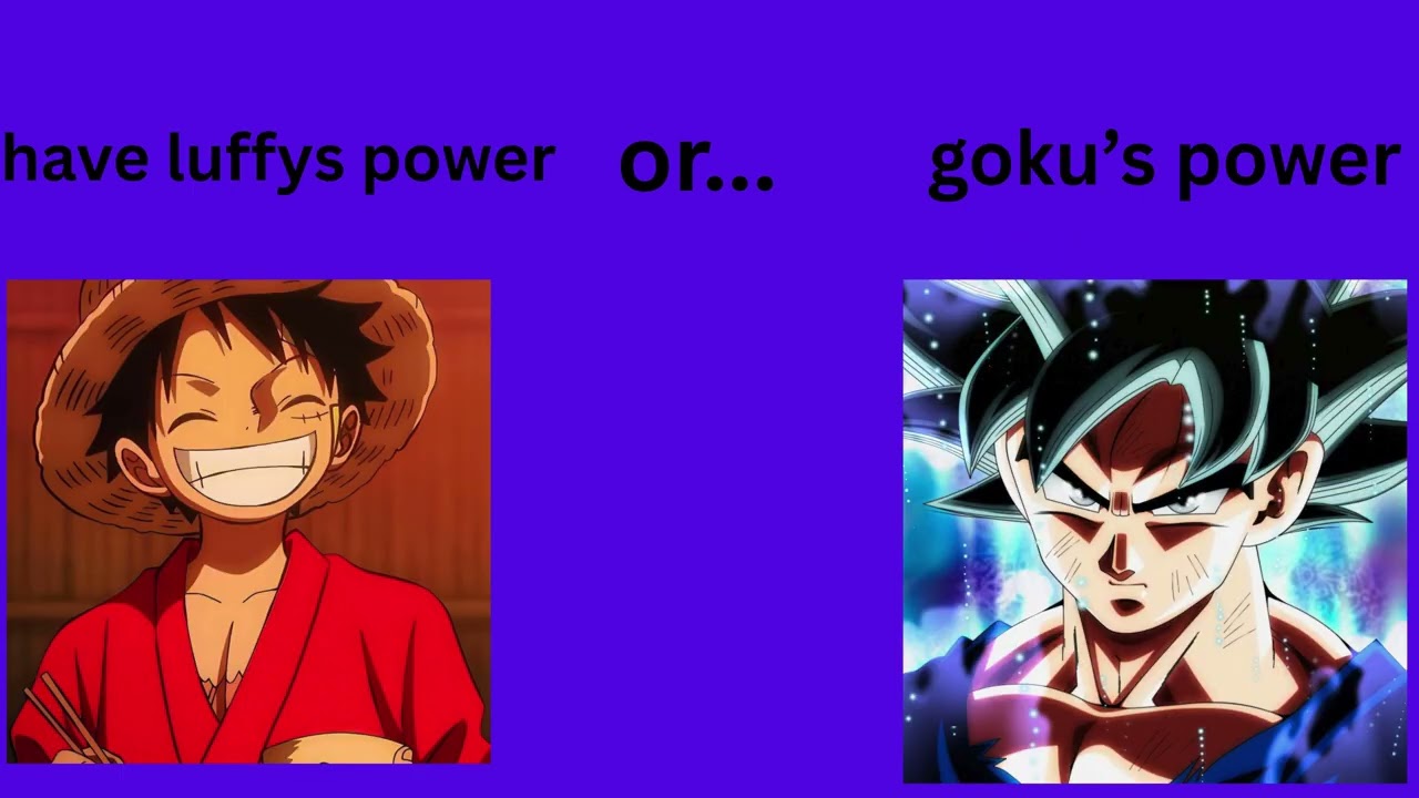 Would you rather anime edition ✨