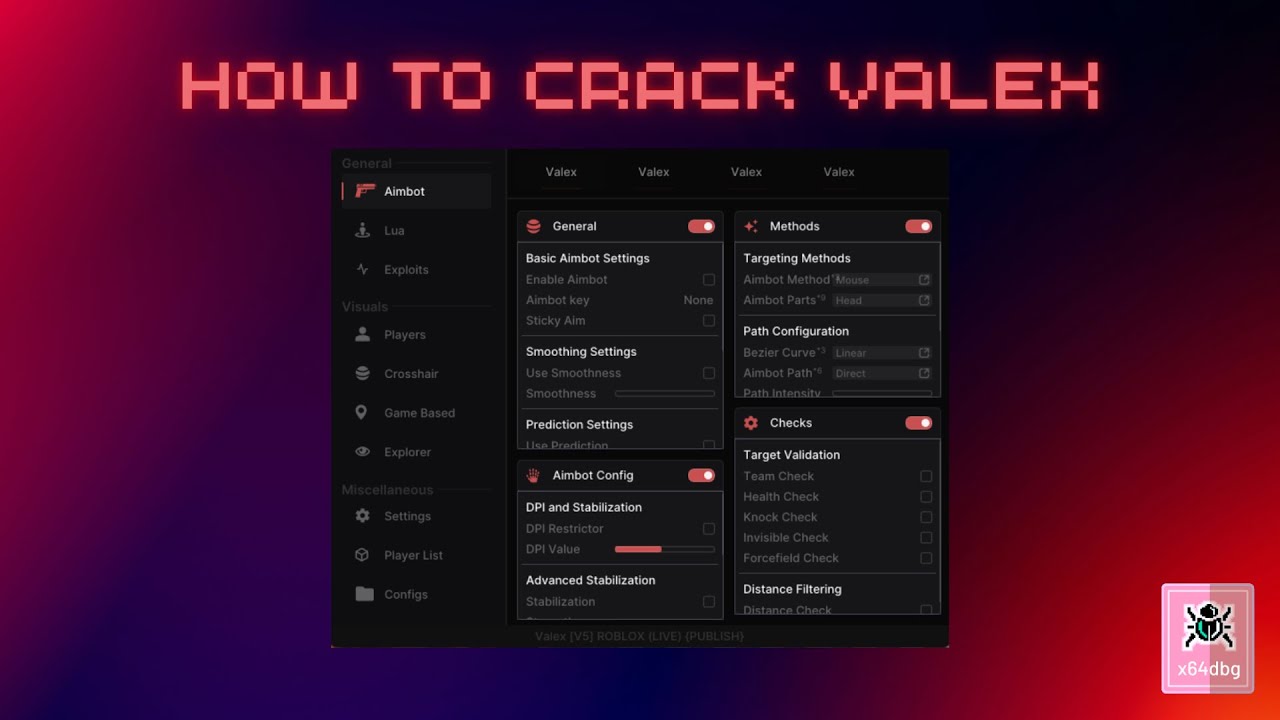 How to Crack Valex using x64dbg (EASY)