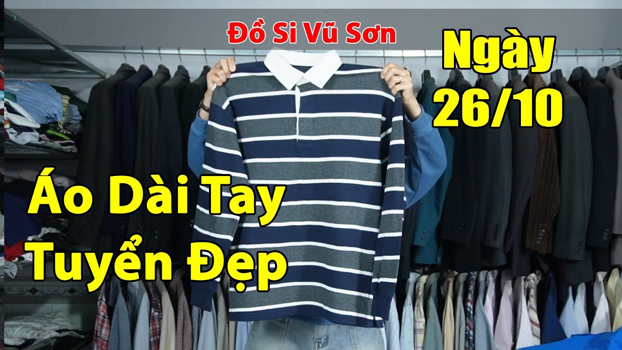 (26/10) &Aacute;o Thun D&agrave;i Tay Nam H&agrave;ng Hiệu Nhật Tuyển Đẹp | Đồ Si Tuyển Vũ Sơn