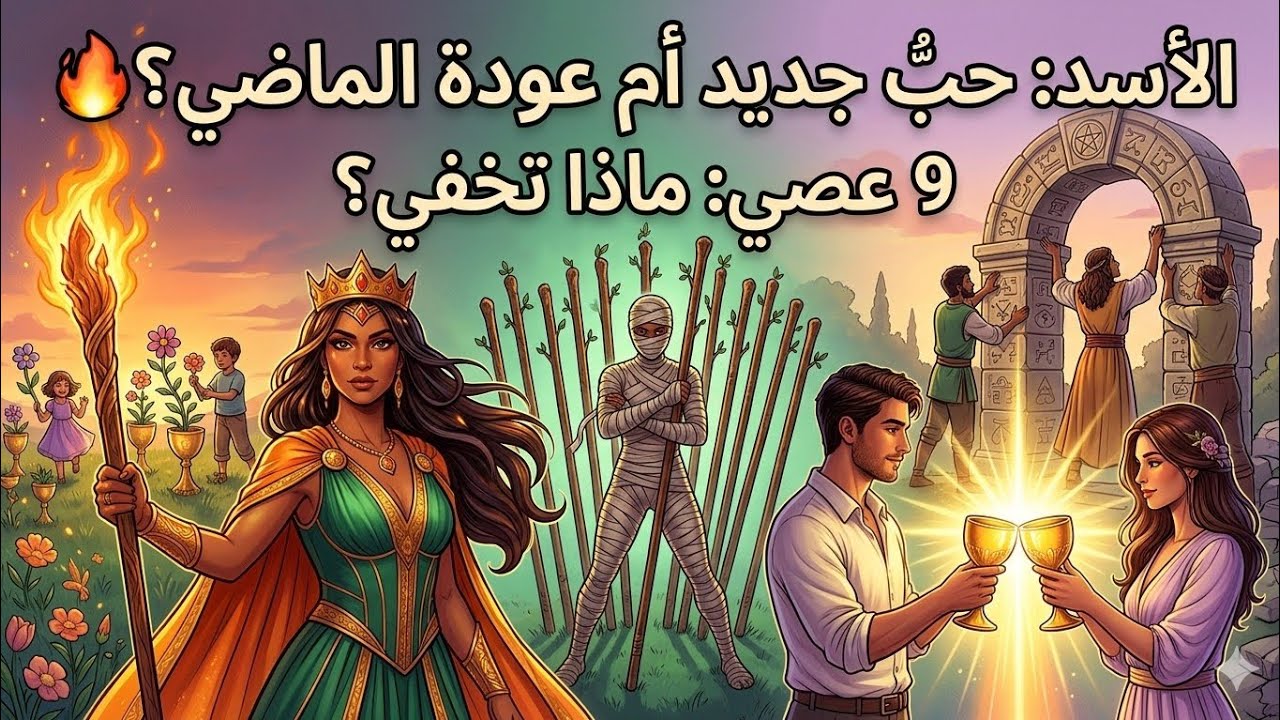 عودة شريك الماضي ولقاء توأم الروح! #برج_الأسد #تاروت_الأسد #ملكة_العصي #توأم_الروح #عودة_الحبيب