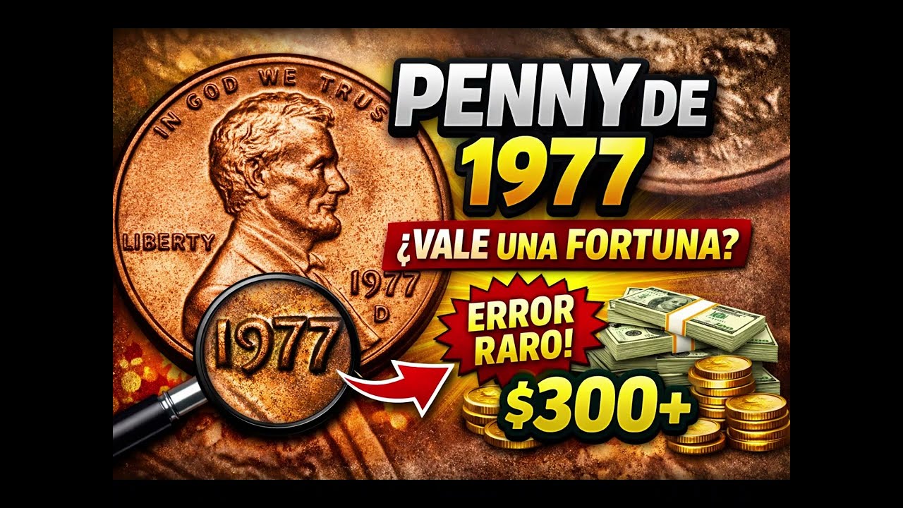 ¿Tienes un penny de 1977 guardado y no sabes si vale algo
