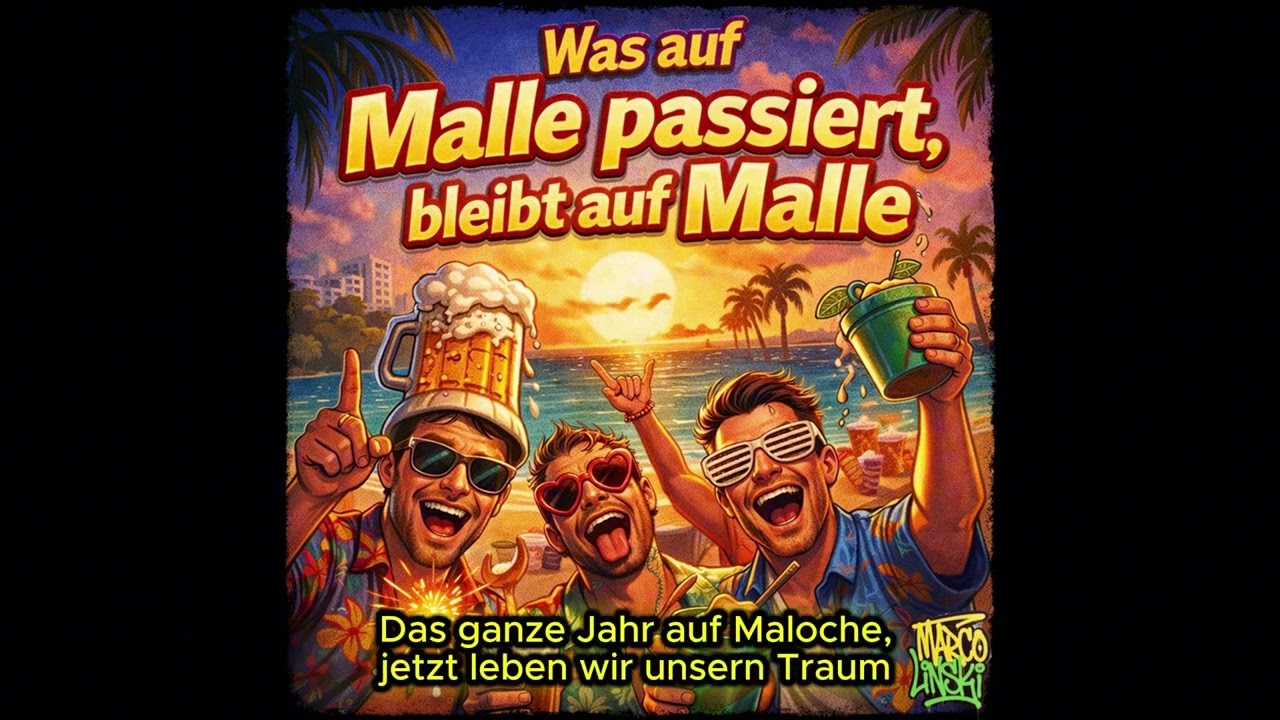 Marcolinski - Was auf Malle passiert, bleibt auf Malle (Lyrikvideo)