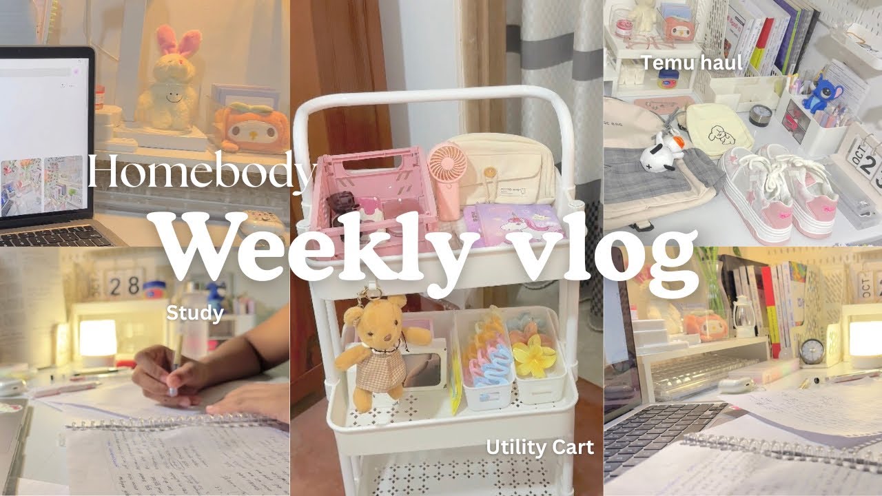 WEEKLY VLOG ✨| getting my life together + temu haul and study🍵