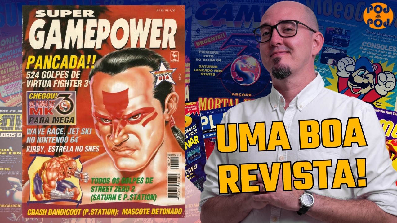 ESTOU SURPRESO! MAIS UMA BOA REVISTA! SUPER GAMEPOWER nº 32 (React Sem Careta #265)
