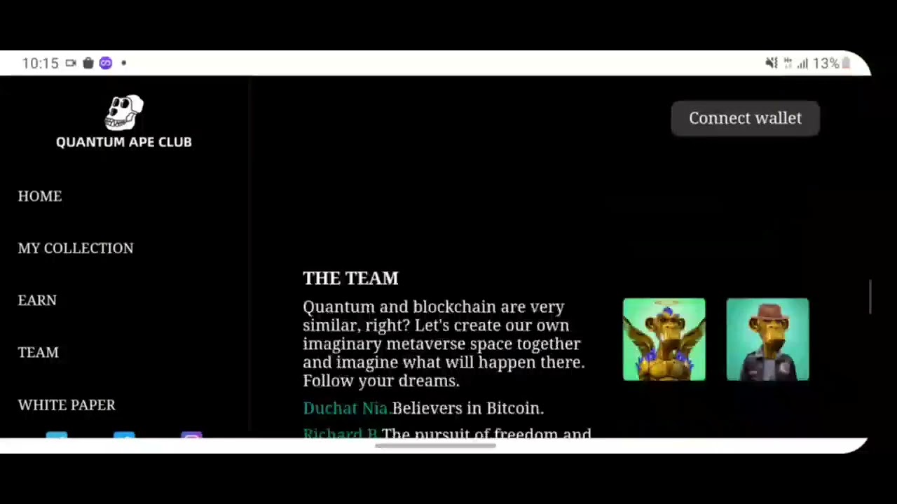 🎉🎉Free Quantum Ape Club🎉🎉Best NFT Game, Earn Crypto currency, passive income, Get 10 BUSD for Free
