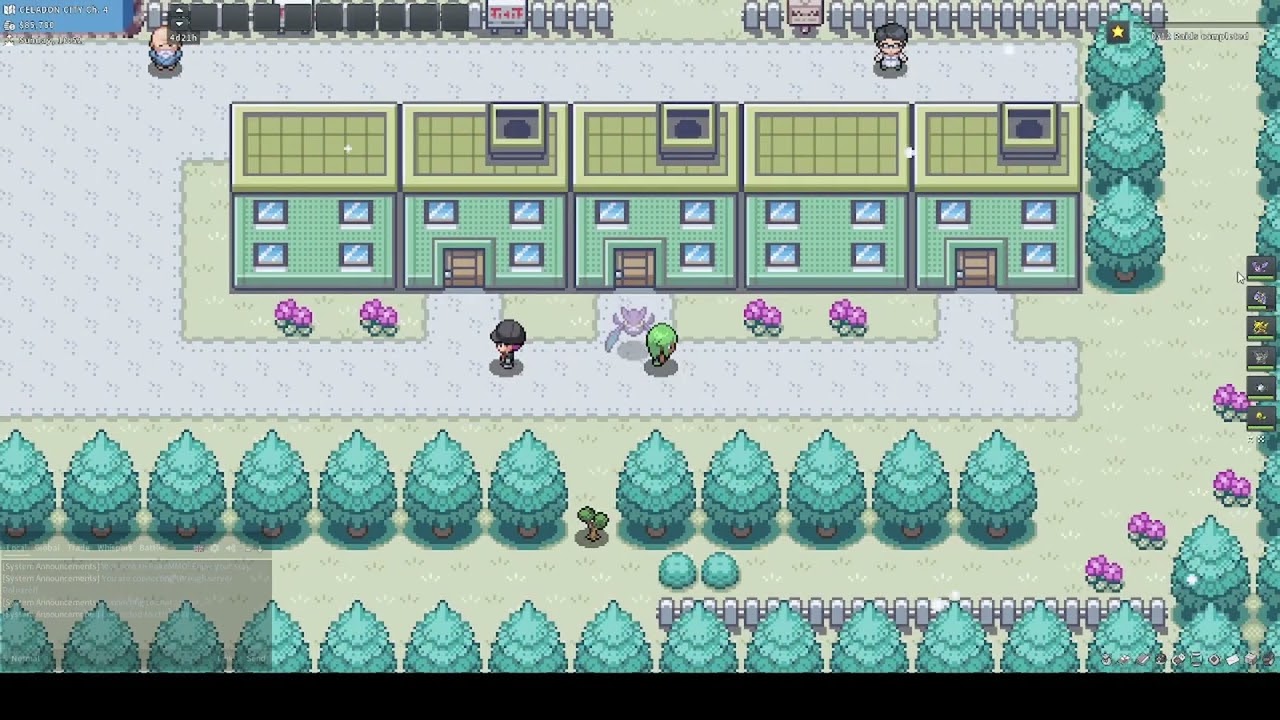 Playing some Pokemmo!! Rocket Takedown!/ Ericka gym battle!/ Rival battles!