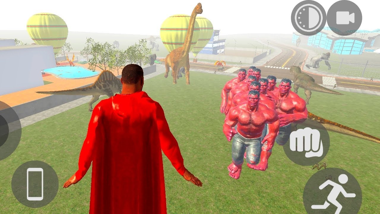 Super man ne red halk and dayno & gorilla 🦍 komara full video #indian bike driving 3d game #
