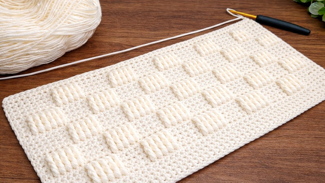 Так просто и уютно! Идеальная схема вязания крючком для зимы ❄️🧶