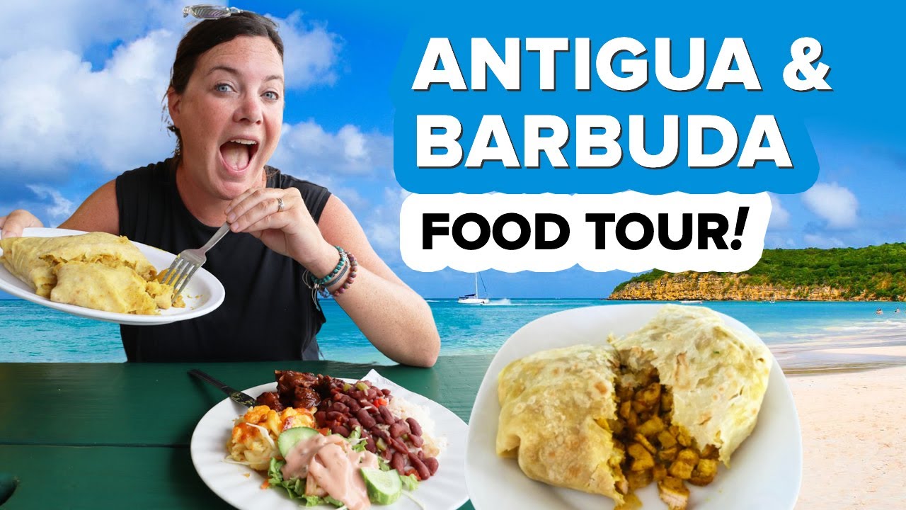Where to EAT in Antigua & Barbuda 😋 Delicious Island Food Tour 🇦🇬 St. John's + English Harbour