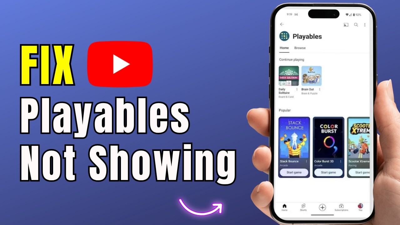 Играйте в бесплатные игры YouTube прямо сейчас (YouTube Playables)! Исправлена ​​ошибка, из-за ко...