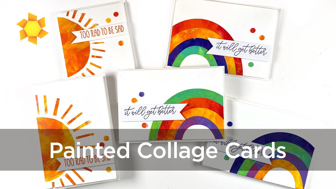 Painted Collage Cards (inspired by Eric Carle)