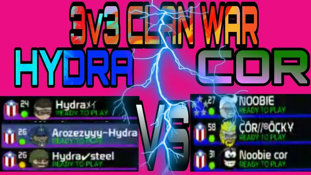 DA2//CLAN WAR // 3V3 // HYDRA VS COR//FT.STEEL,AROZE,HYDRA VS FT.NOOBI,ROCKY ,