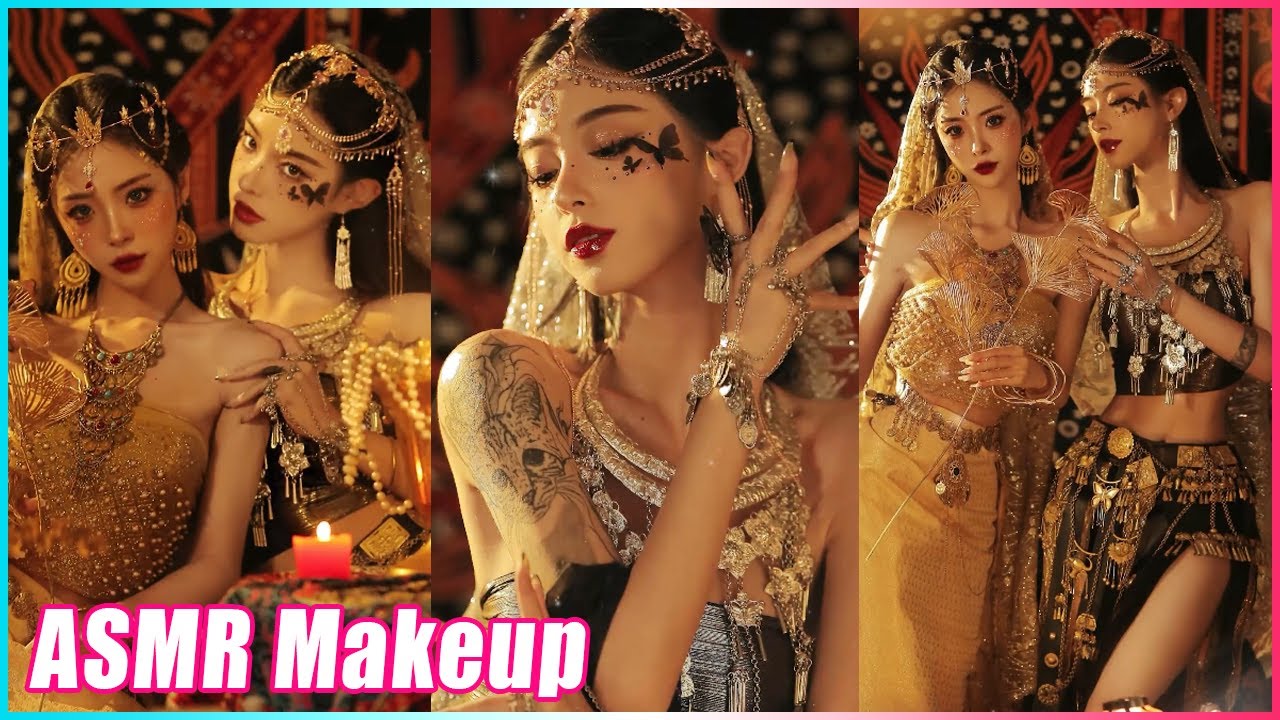 Mitsuisen☘️Aesthetic ASMR Makeup Tutorial✨Best satisfying makeup asmr🍃Beauty Secrets🌿159