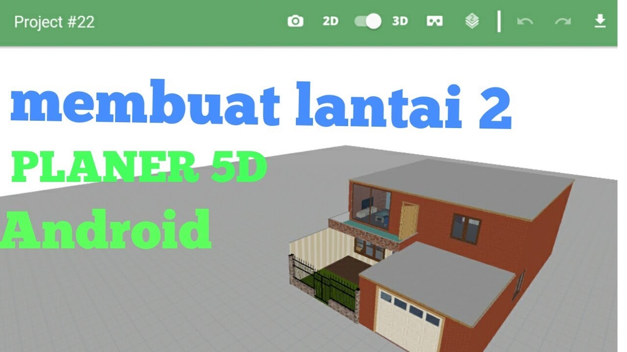 Cara Membuat Lantai 2 - Planner 5D android