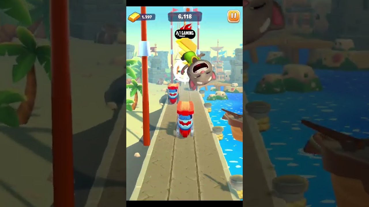 Talking Tom Gold Run 2 - Talking Tom Runs in The Pirate World Funny Race Android Gameplay