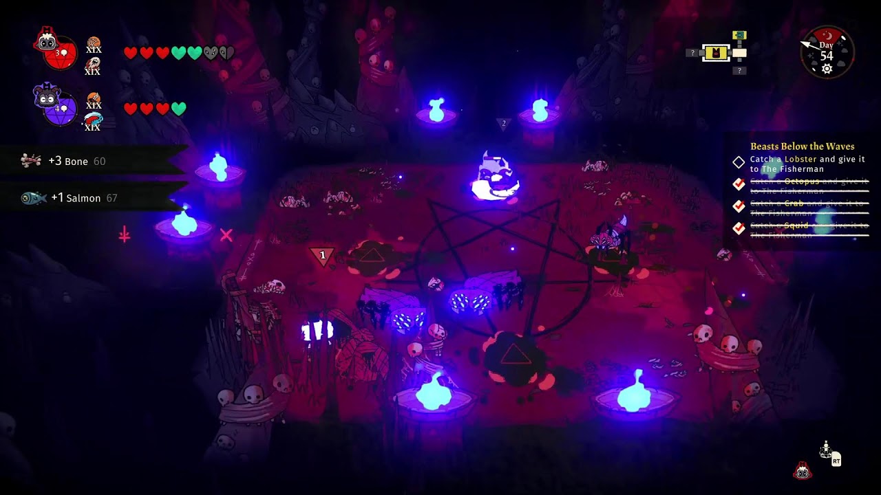 Lettuce Play Cult of the Lamb Woolhaven (Multiplayer w Husbunny) on PC. Part 03.