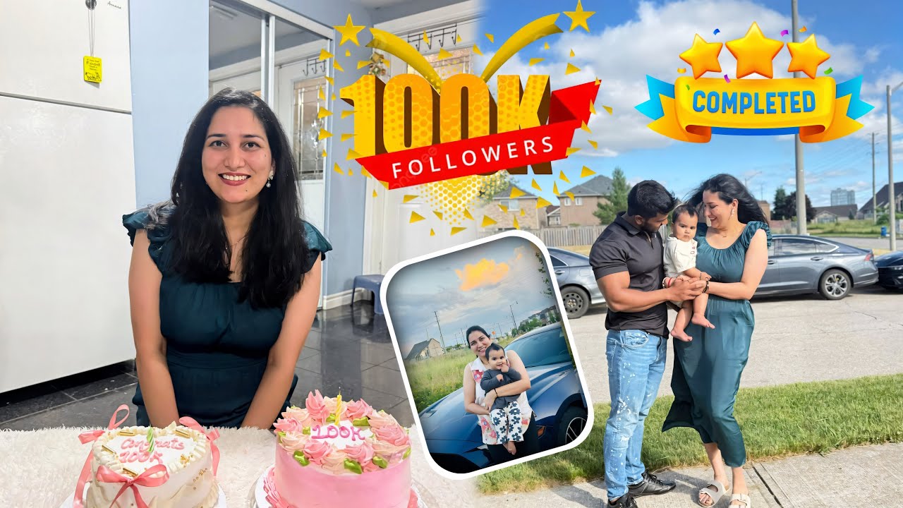 Finally 100k followers completed❤️| Party ki tyari🥳| Life in Canada🇨🇦