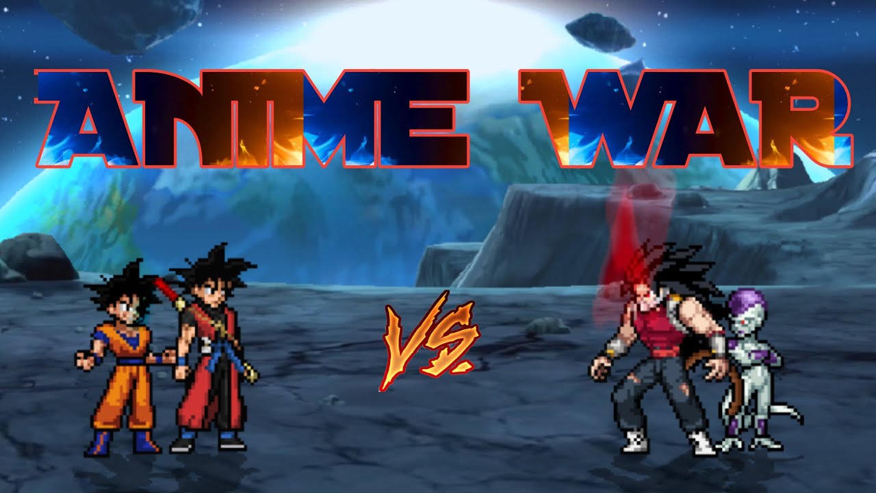 Xeno Goku OP(All Form) & Goku LB OP VS Cumber OP & Freiza OP in Jump Force Mugen