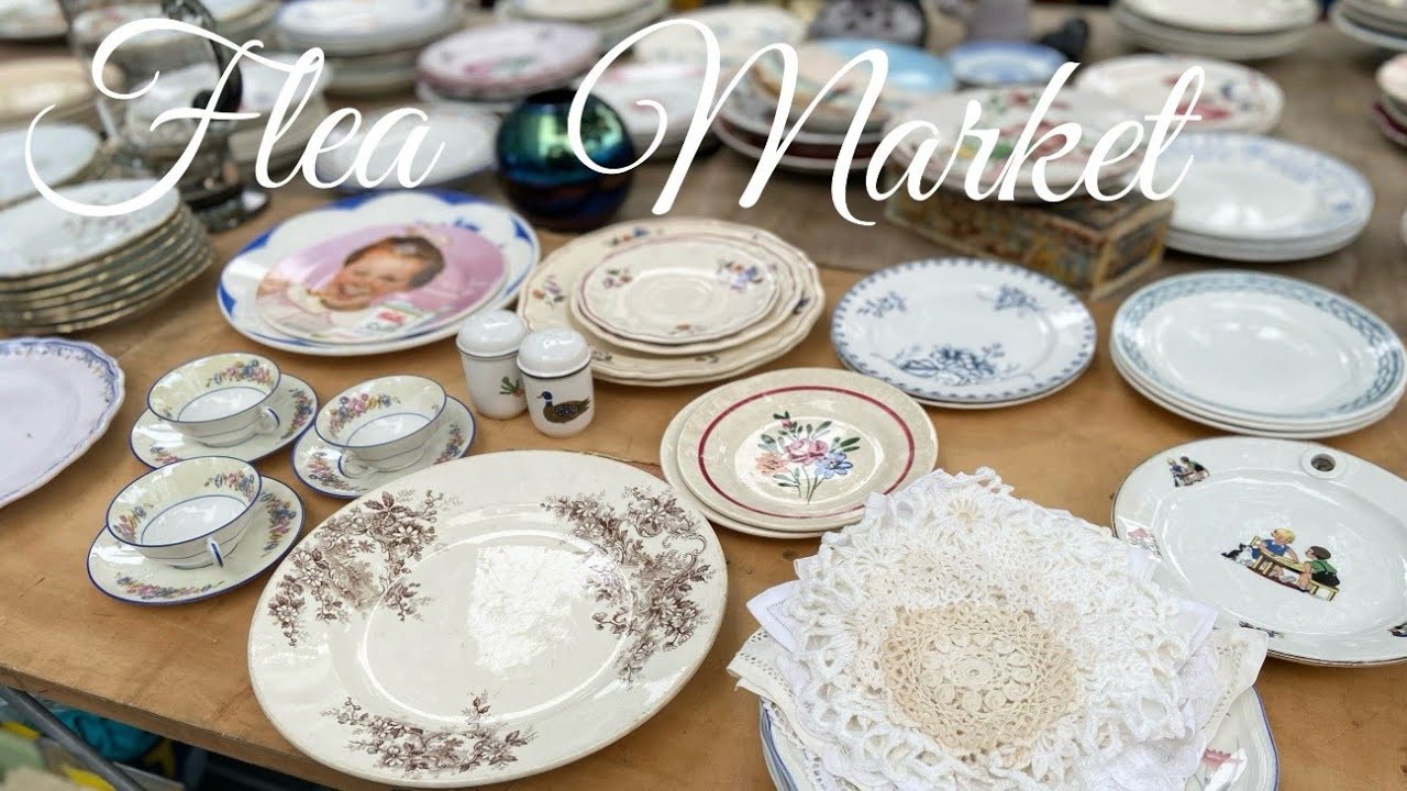 【蚤の市】人気のシリーズを蚤の市で初めて発見🌟Flea Market in Paris美しいピッチャー💛月に一回のお楽しみ♪ジュシューJussieu/Gien/Choisy-le-roi