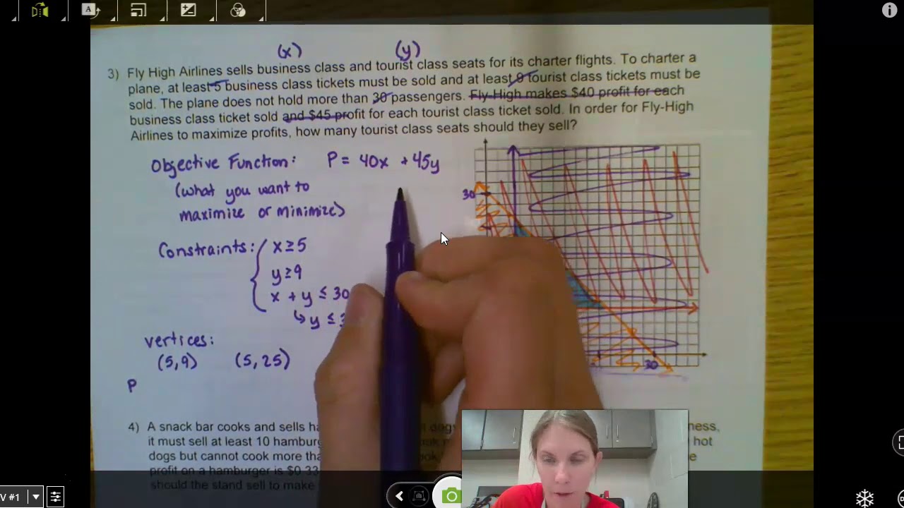 Linear Programming Word Problems