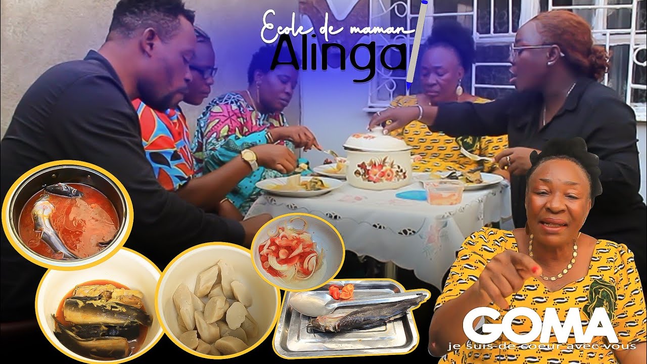 École De MAMAN ALINGA 50ANS DE CUISINE(CARRIÈRE) ALAMBI ITOKIA ELAKISI NINI? Je S8 de cœur avc GOMA