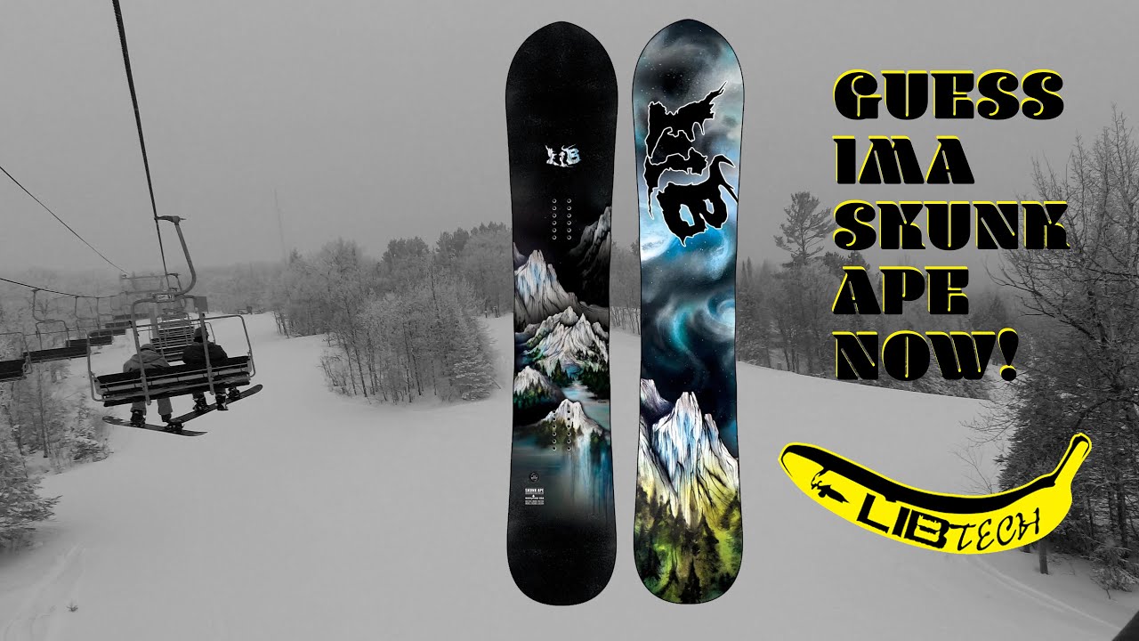 2022 LIB TECH SKUNK APE 165W RIDE & REVIEW - BURTON Cartel Bindings