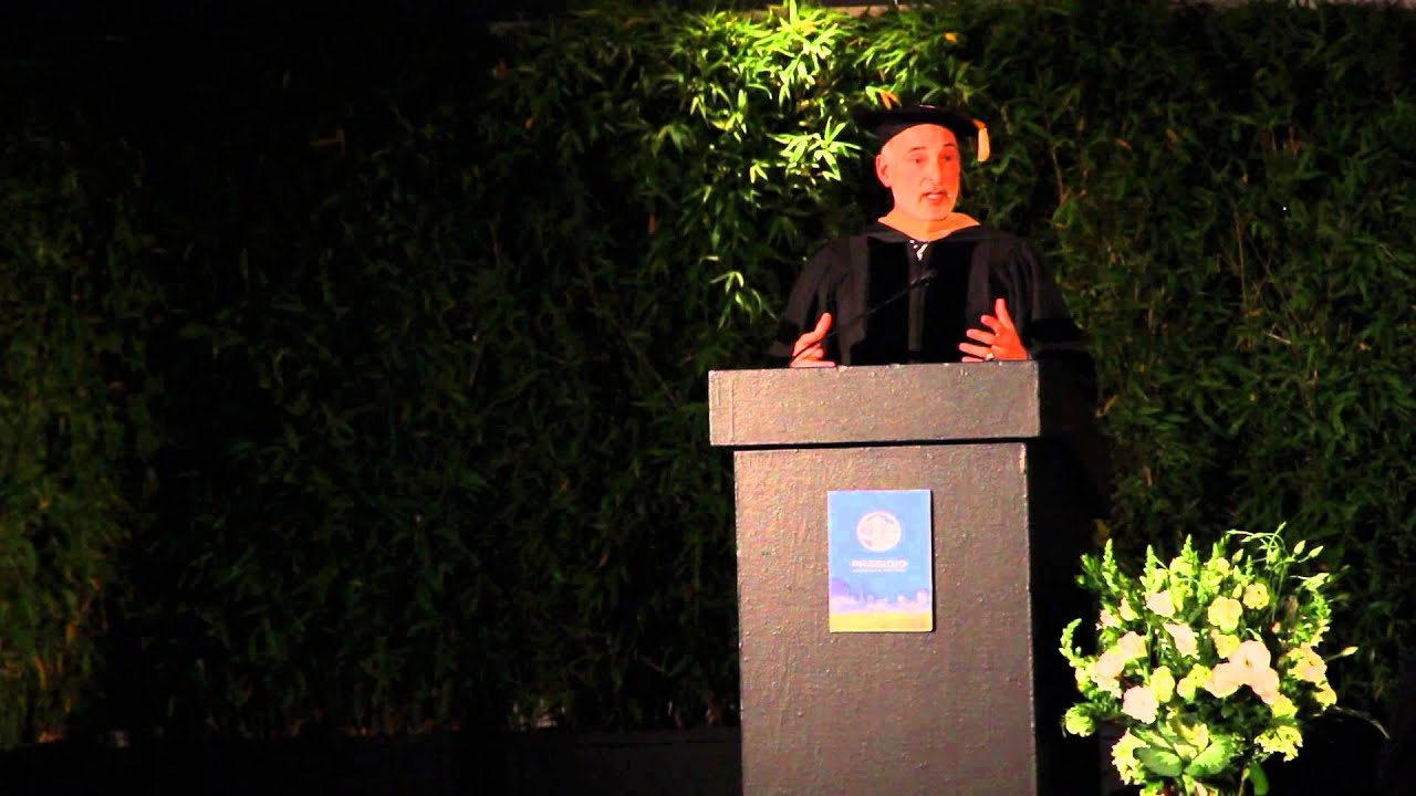 Steven Swig - Presidio Graduate SChool Board Chair member, Speaks during 2013 Commencement