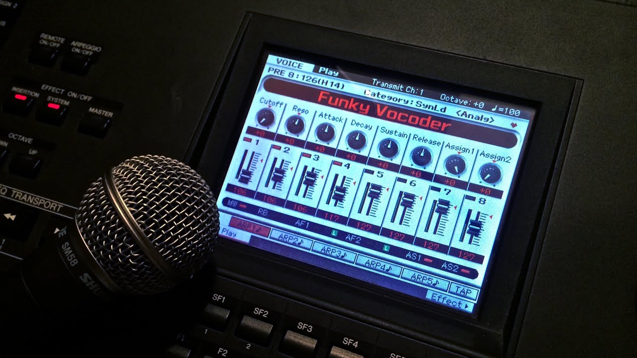 Vocoder Setup (Motif XF)