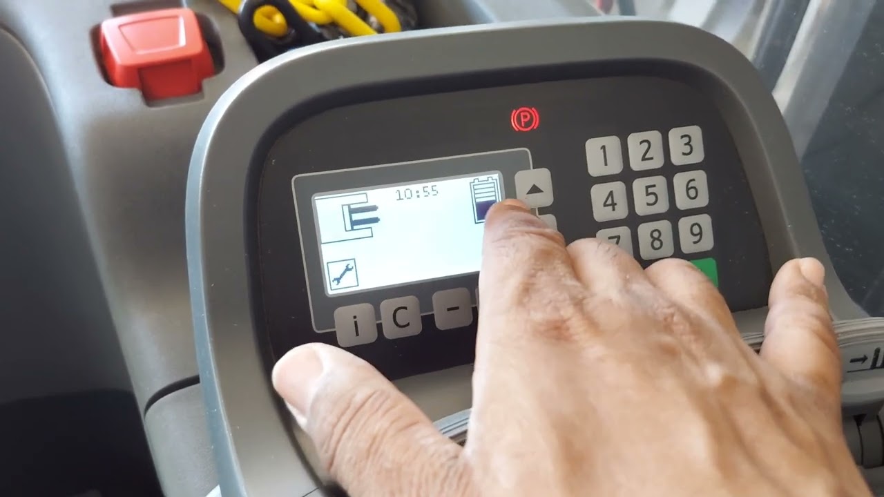 Painel de controle, configuração de  empilhadeira elétrica