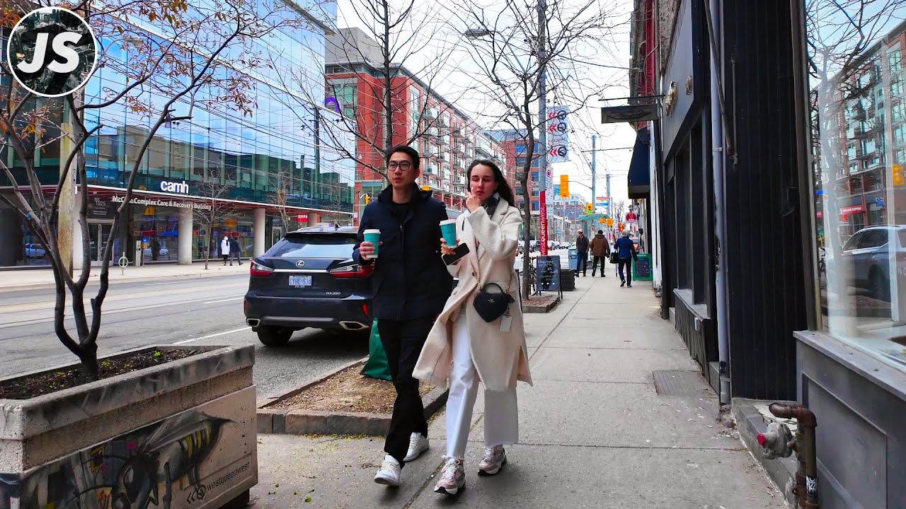 West Queen West to Ossington... and a Bus.. | Toronto Walk (April 2024)